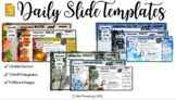 Fall Winter Snow Daily Google Slide Templates BUNDLE