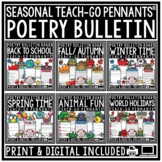 Fall Winter Spring Poetry Writing Bulletin Board Acrostic 
