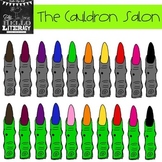 Fall Witch Finger Clipart "The Cauldron Salon" (for person