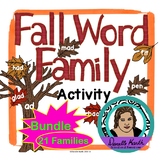 Fall Leaf Sort - Word Family Trees Bundle - 3 Sets coverin