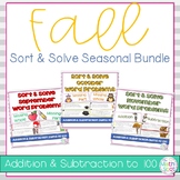Fall Word Problems | 2nd Grade Addition and Subtraction to 100