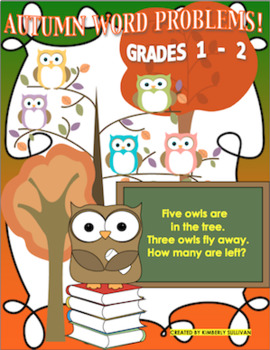Preview of Fall Word Problems Grades 1 - 2   addition and subtraction