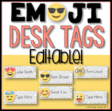 Editable Desk Tags: EMOJI Edition