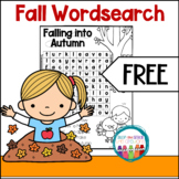 Fall Word Search FREEBIE!