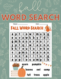Fall Word Search FREEBIE