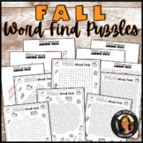 Fall Word Search Word Find Puzzles