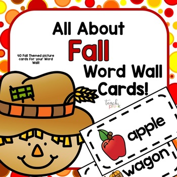 Preview of Fall Word Wall Cards