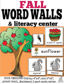 Fall Word Wall and Fall Literacy Center