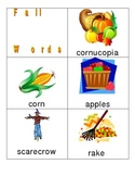 Fall Words and Vocabulary for Kindergarten Writers