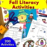 Fall Literacy Activities | Editable
