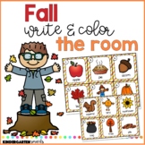 Fall Write and Color the Room