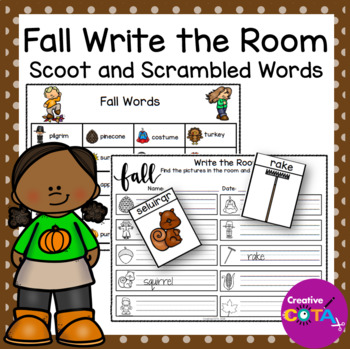 Preview of Occupational Therapy Fall Writing Center Activities Write the Room Scoot