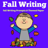 Fall Writing  | Kindergarten 1st 2nd 3rd Grade | Autumn Ac