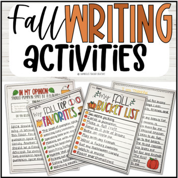Preview of Fall Writing Activities | 12 Activities Included
