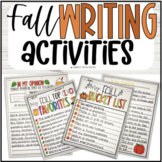 Fall Writing Activities | 12 Activities Included