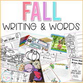 Fall Writing Activities and Word Work - Back to School - T
