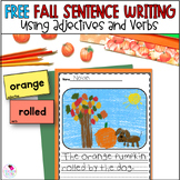 1st Grade Fall Sentence Writing Activity - Free