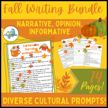 Preview of Fall Writing Bundle-Narrative-Informative-Opinion-Writing Centers