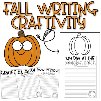 Fall Writing Craftivity | Pumpkin Writing Activity by Iced Coffee Classroom