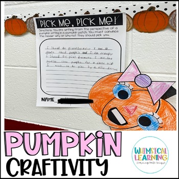 Preview of Fall Writing Craftivity - Pumpkin Writing Activity