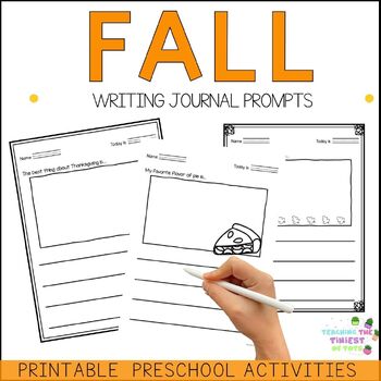 Fall Writing Journal Prompts by Teaching the Tiniest of Tots | TPT