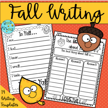 Fall Writing prompts and activities by Bees Knees | TpT