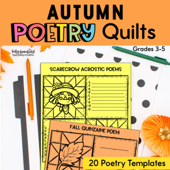 Preview of Fall Writing Poetry Activities Fall Poem Templates for Acrostic Haiku and more