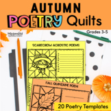 Fall Writing Poetry Activities Fall Poem Templates for Acr