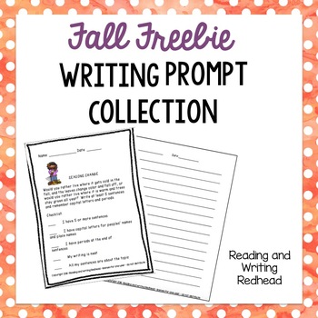 Fall Writing Prompt FREEBIE Preview