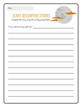 Preview of Fall Writing Prompt Worksheet