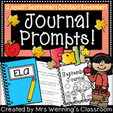 Fall Writing Prompts! (Fall Journals!) August, September, 