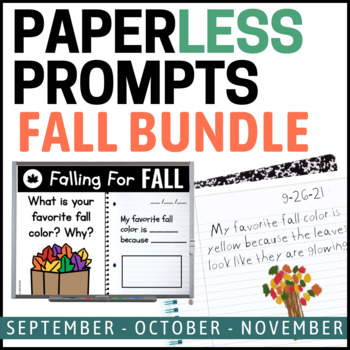 Preview of Fall Writing Prompts - 1st Grade Writing Prompt Bundle