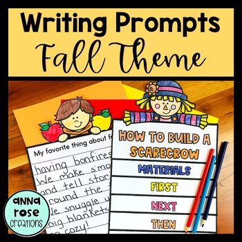 Fall Writing Prompts & Activities by Anna Rose Creations | TpT