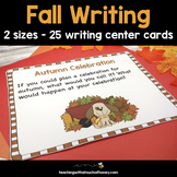 Fall Writing Prompts Center Activity Cards