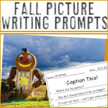 Preview of EDITABLE Fall Writing Prompts: November, Veterans Day, Thanksgiving, & MORE!