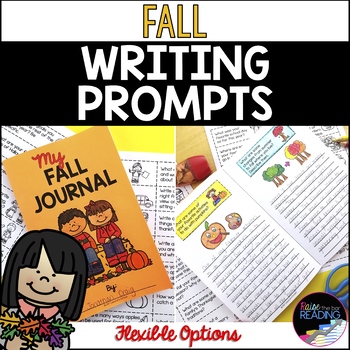 Fall Writing Prompts & Fall Writing Journal - Full Page or Mini Book