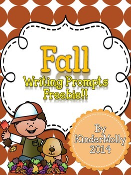 Preview of Fall Writing Prompts Freebie!