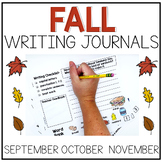 Fall Writing Prompts Journals | October November Writing C