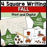 Fall Writing Prompts Kindergarten 4 Square Writing Activit