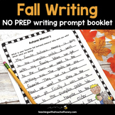 Fall Writing Prompts NO PREP Booklet