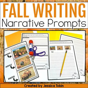 Preview of Fall Writing Prompts - Narrative Writing, Graphic Organizers, Fall Activities