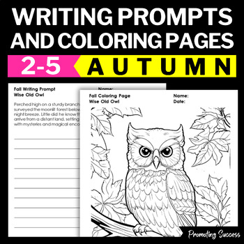 autumn creative writing prompts story starters coloring sheets