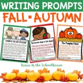 Fall Writing Prompts Templates with Toppers