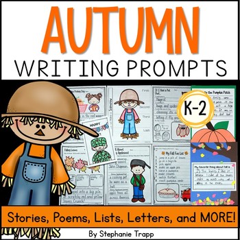 Preview of Fall Writing Prompts for Kindergarten, First Grade and Second Grade