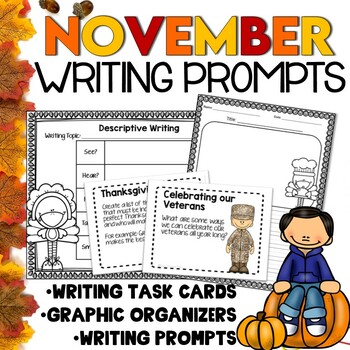 Fall Writing Prompts for you writing center by Eugenia's Learning Tools