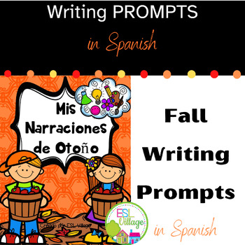 Preview of Fall Writing Prompts in Spanish