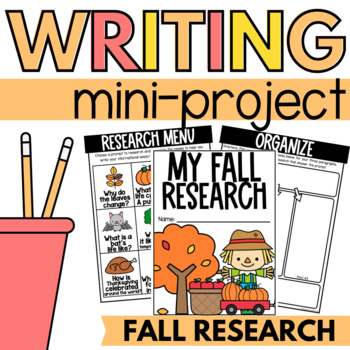Preview of Fall Writing Research Project | Informational Writing
