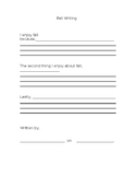 Fall Writing Template