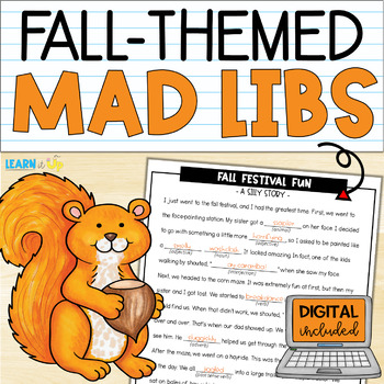Preview of Fall and Autumn Activity | Parts of Speech | Mad Libs