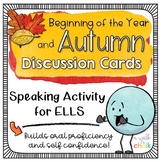 Fall and Beginning of the Year Discussion Cards | ESL Spea